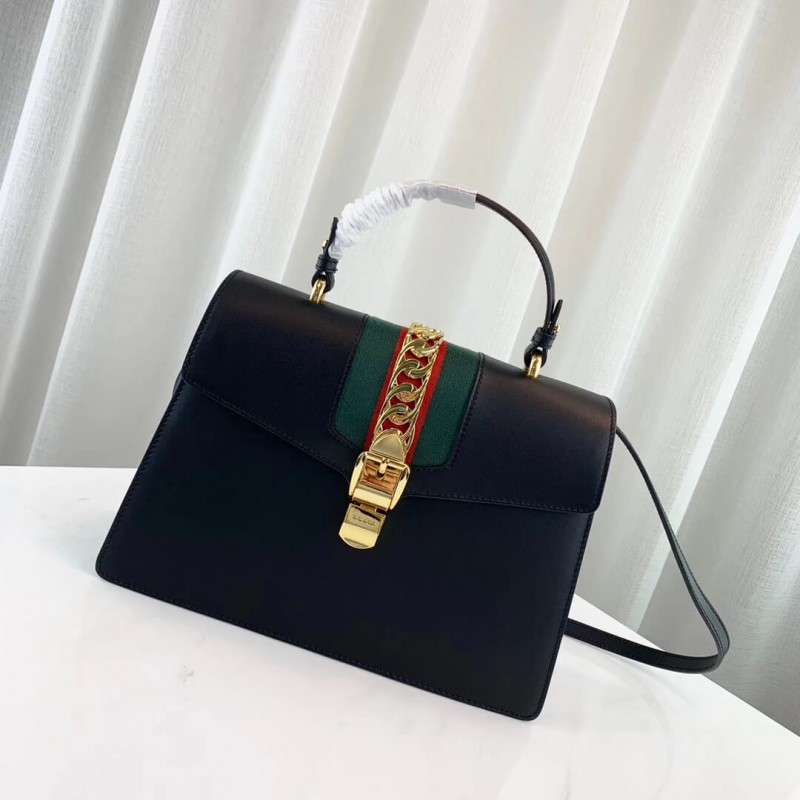 Replica Gucci Sylvie Medium Top Handle Bag 431665