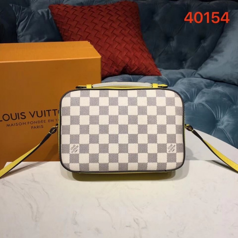 Replica Louis Vuitton Damier Azur Canvas Saintonge N40154