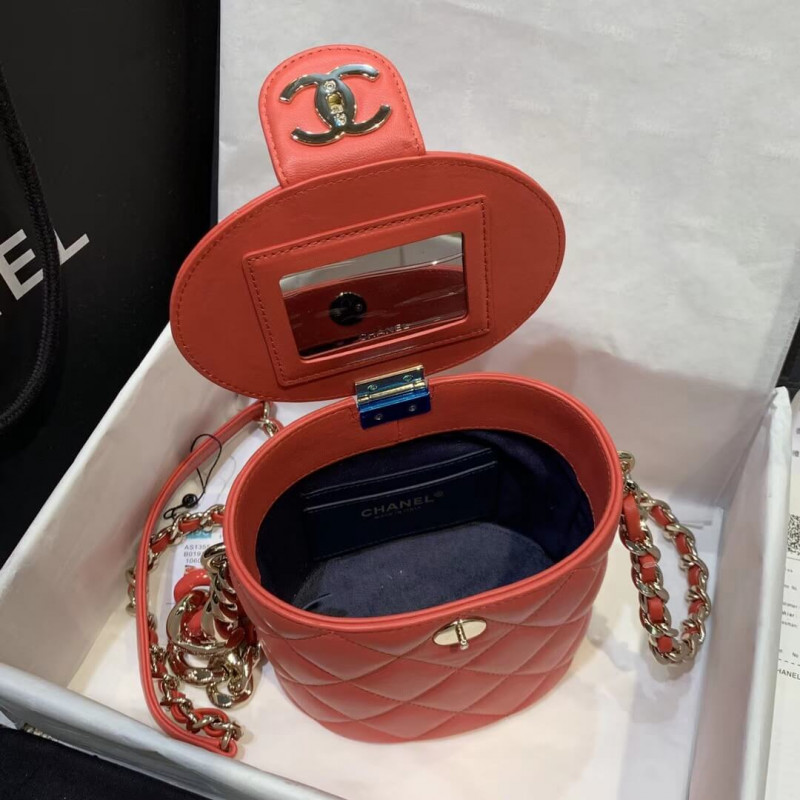 Replica Chanel Round Vanity Case As1355