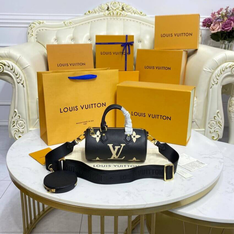 Replica Louis Vuitton Papillon Bb M45980 Black/Beige