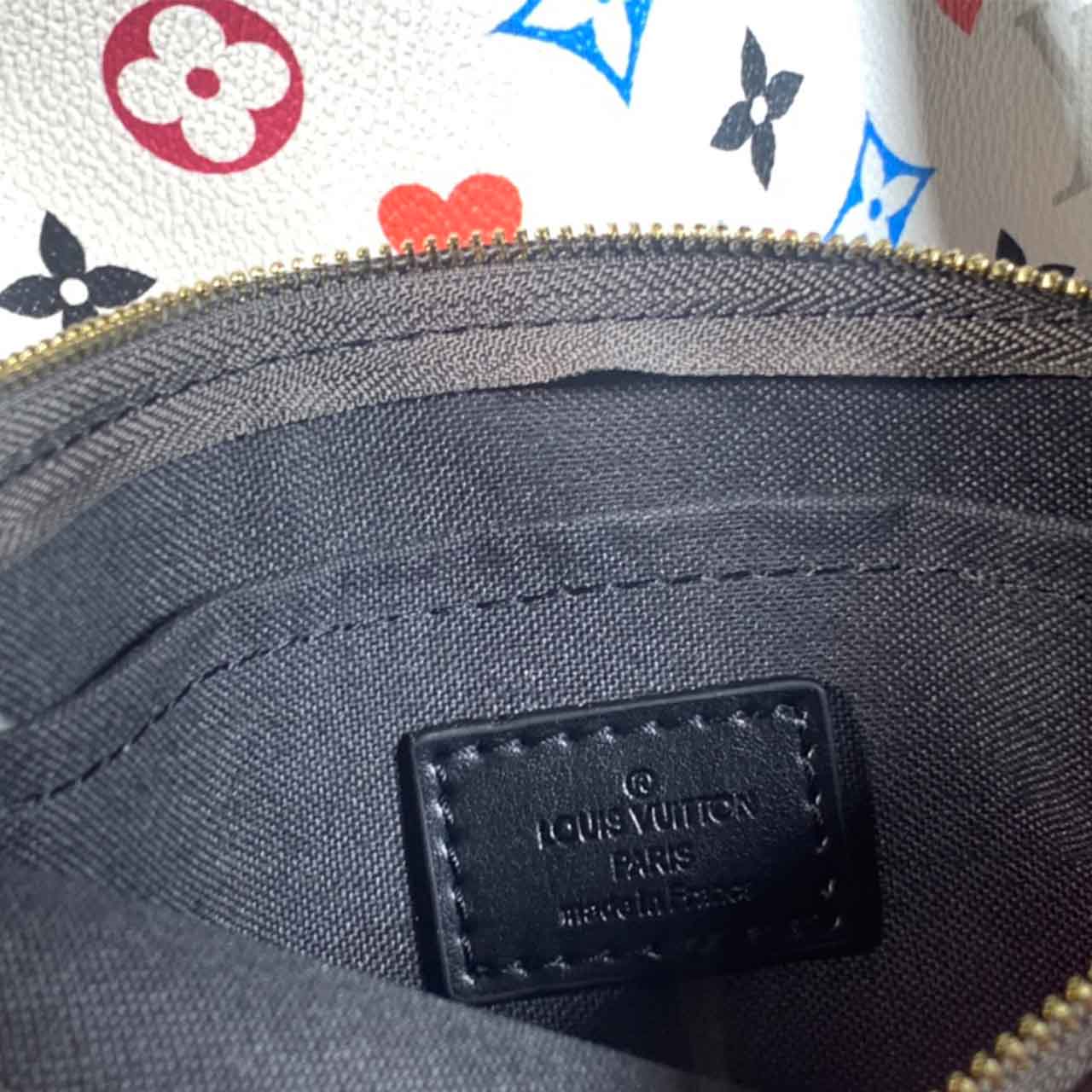 Replica Louis Vuitton Game On Neverfull Mm M57462 Black/White