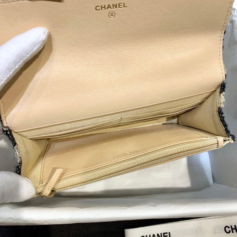 Replica Chanel 19 Tweed Woc With Leather Coin Purse Ap0985