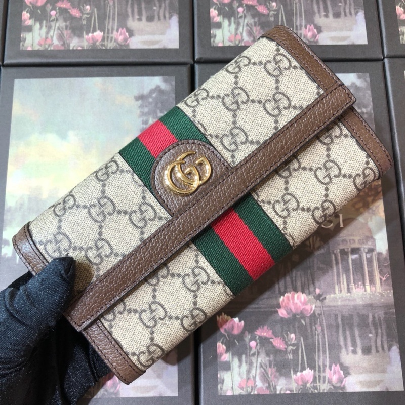 Replica Gucci Aaa-Ophidia Continental Wallet Beige