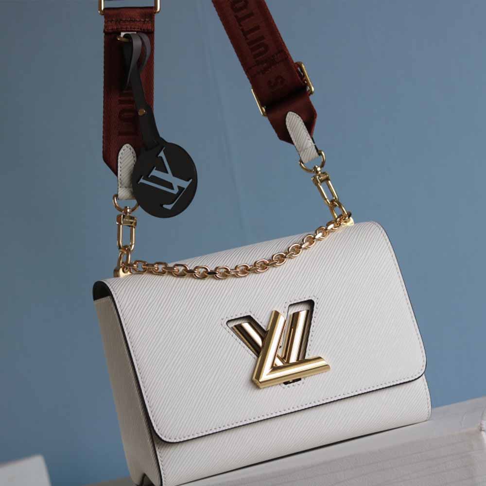 Replica Louis Vuitton Twist Mm M56628 Black/White/Pink