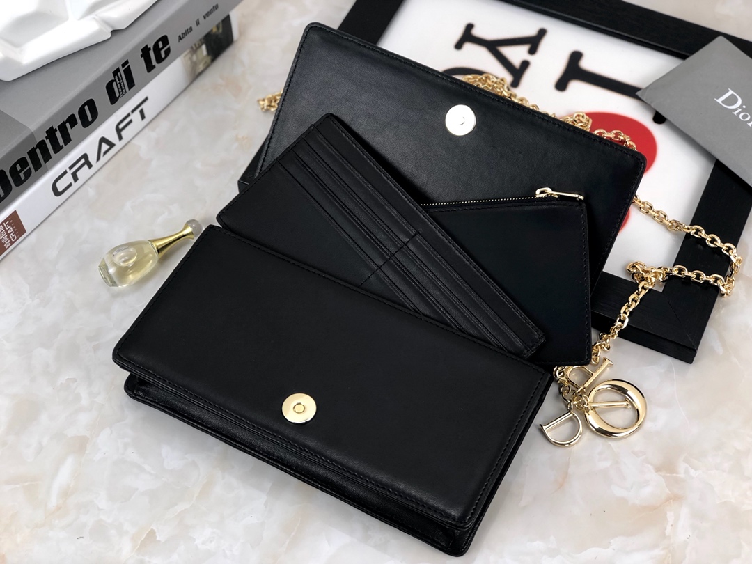 Replica Dior Lady Pouch Black/Pink