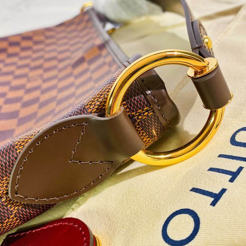 Replica Louis Vuitton Damier Ebene Canvas Delightful Mm N41460