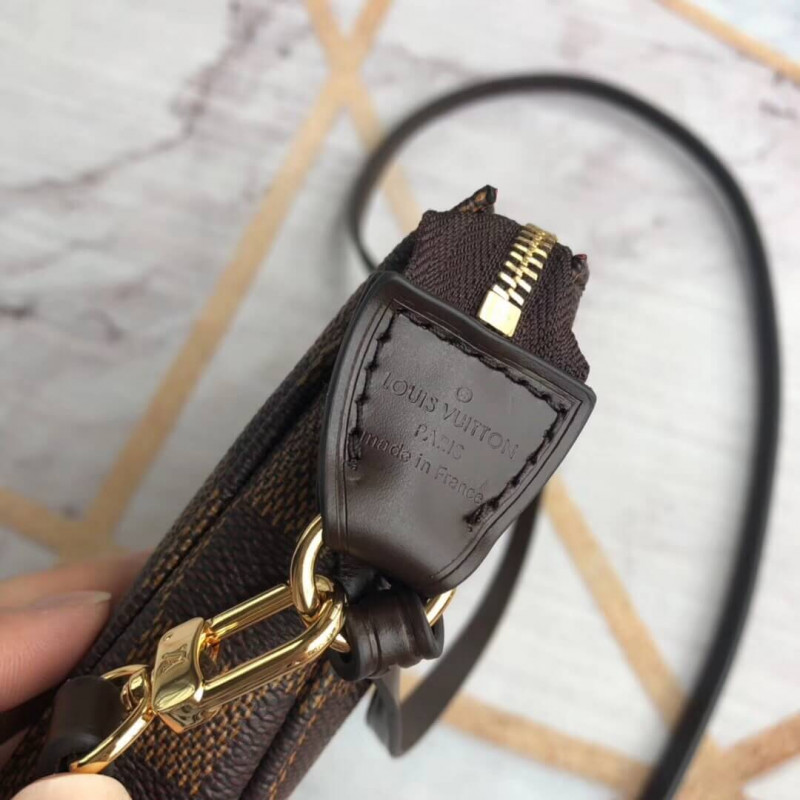 Replica Louis Vuitton Damier Ebene Canvas Pochette Accessoires N41206/N51985
