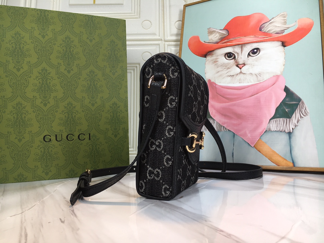 Replica Gucci Double G Horsebit 1955 Mini Bag