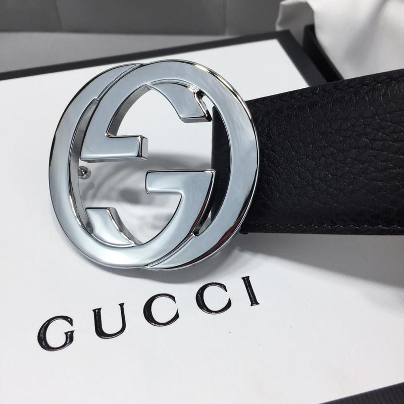 Replica Gucci Belt B2-Silver Buckle 40Mm