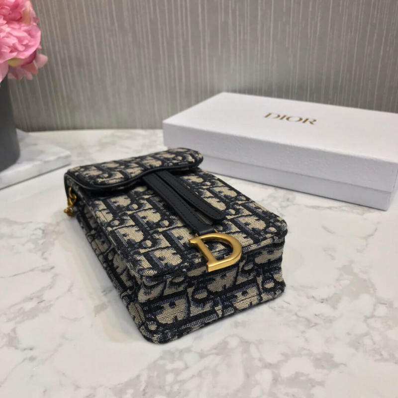 Replica Christian Dior Oblique Saddle Chain For Phone M019