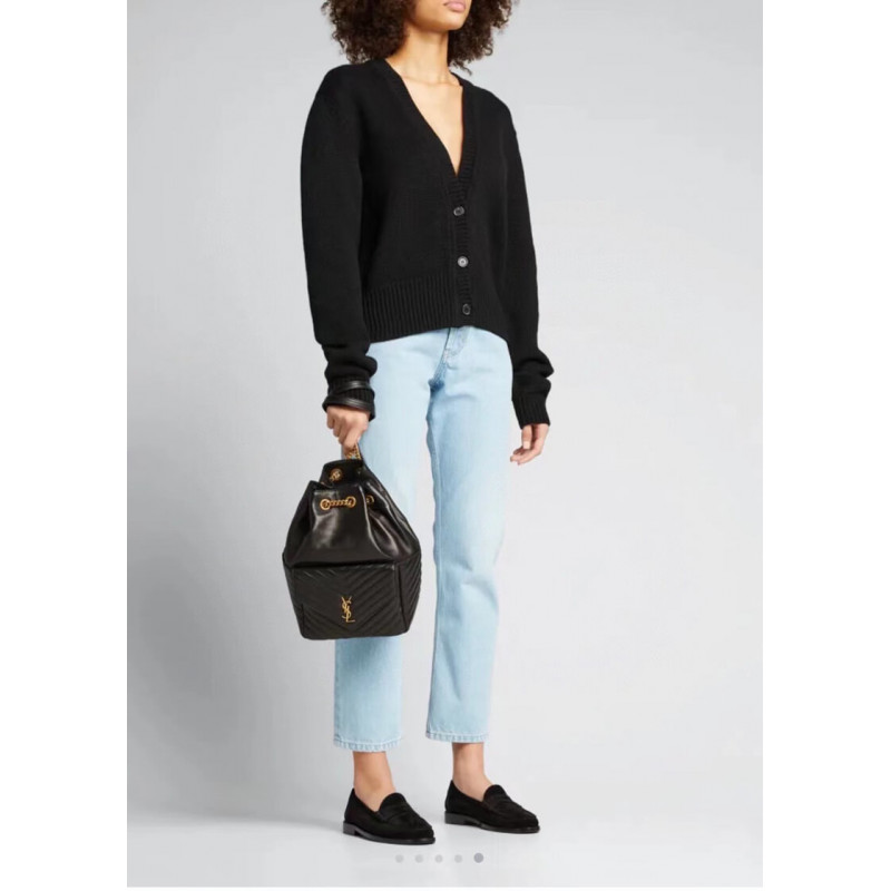 Replica Ysl Saint Laurent Joe Backpack 672609 In Black Lambskin