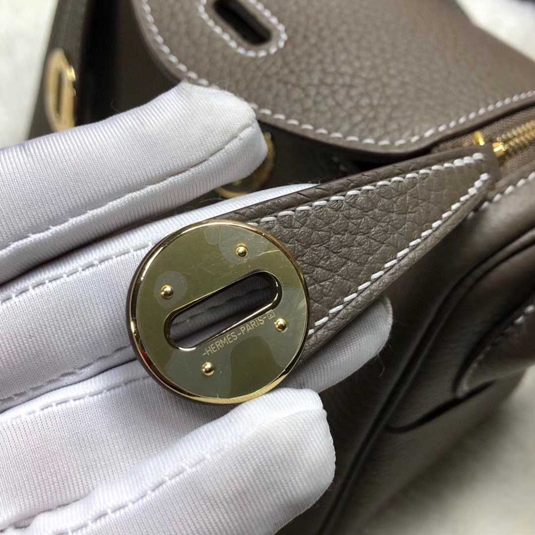 Replica Hermes Aaa-Lindy Mini Bag H079086Ck37 Black/Red/Grey