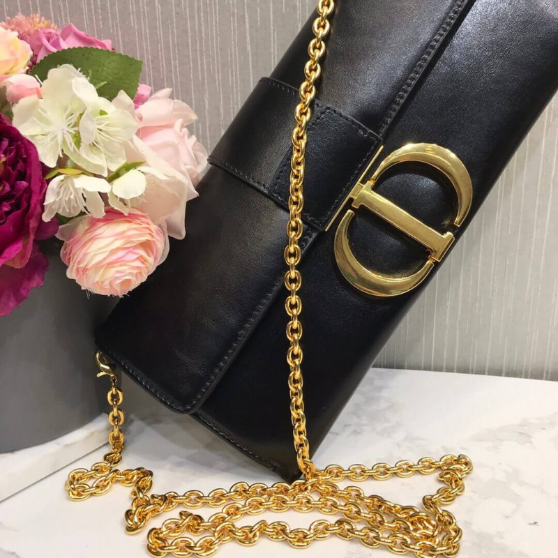 Replica Christian Dior 30 Montaigne Calfskin Clutch Chain Bag M9206
