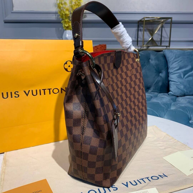 Replica Louis Vuitton Damier Ebene Canvas Graceful Pm N44044