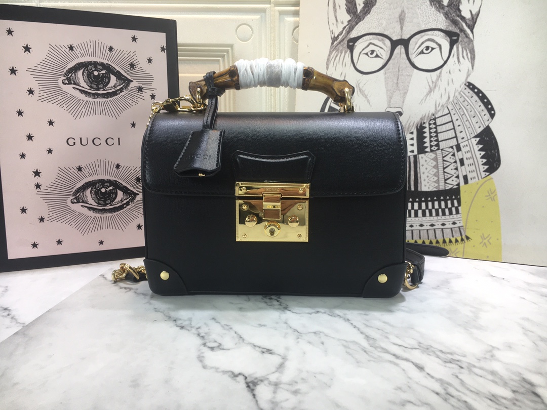 Replica Gucci Padlock Small Bamboo Shoulder Bag 603221
