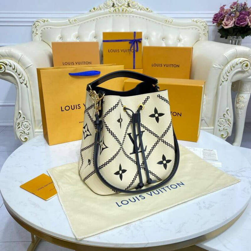 Replica Louis Vuitton Neonoe Mm M46023 Creme Beige/Black