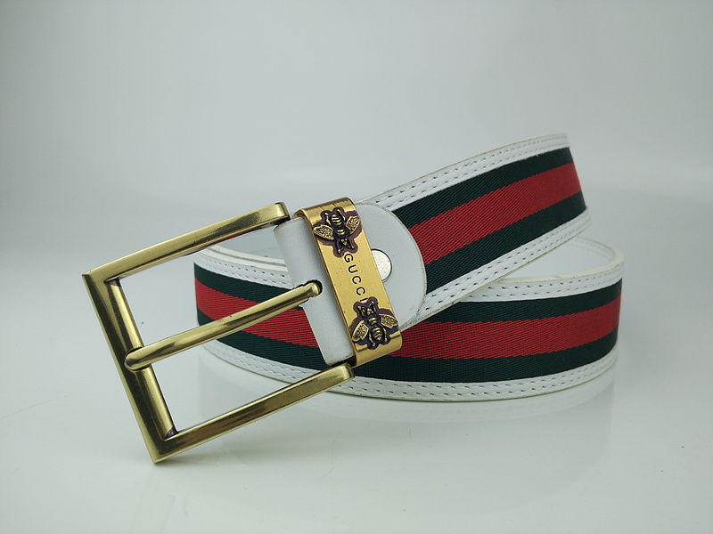 Replica Gucci Belt G332-75 White 38Mm