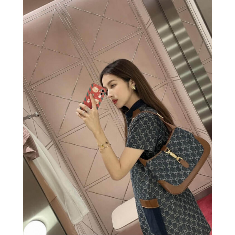 Replica Gucci Denim Jackie 1961 Small Shoulder Bag 636706