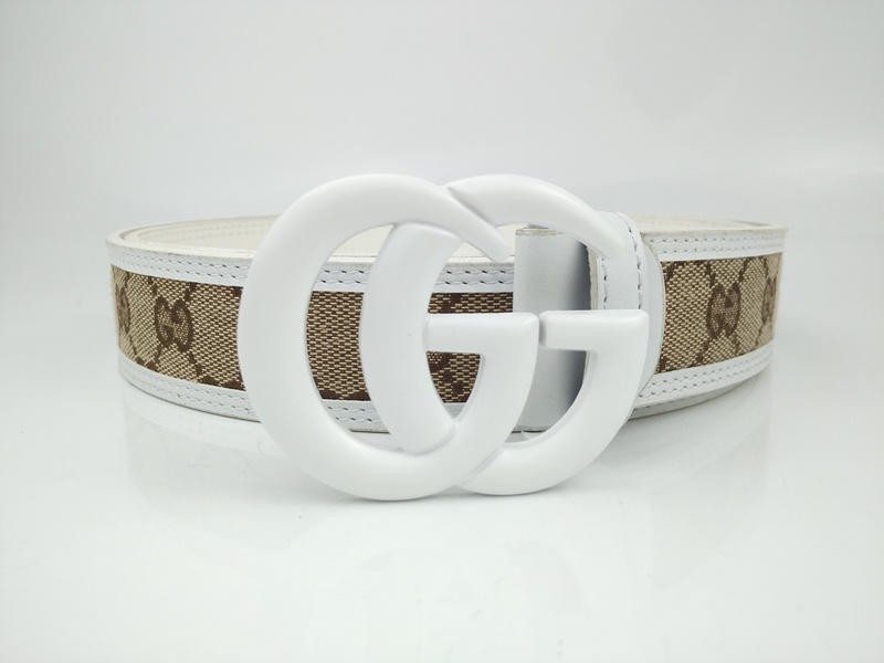 Replica Gucci Belt G318-75 White 38Mm