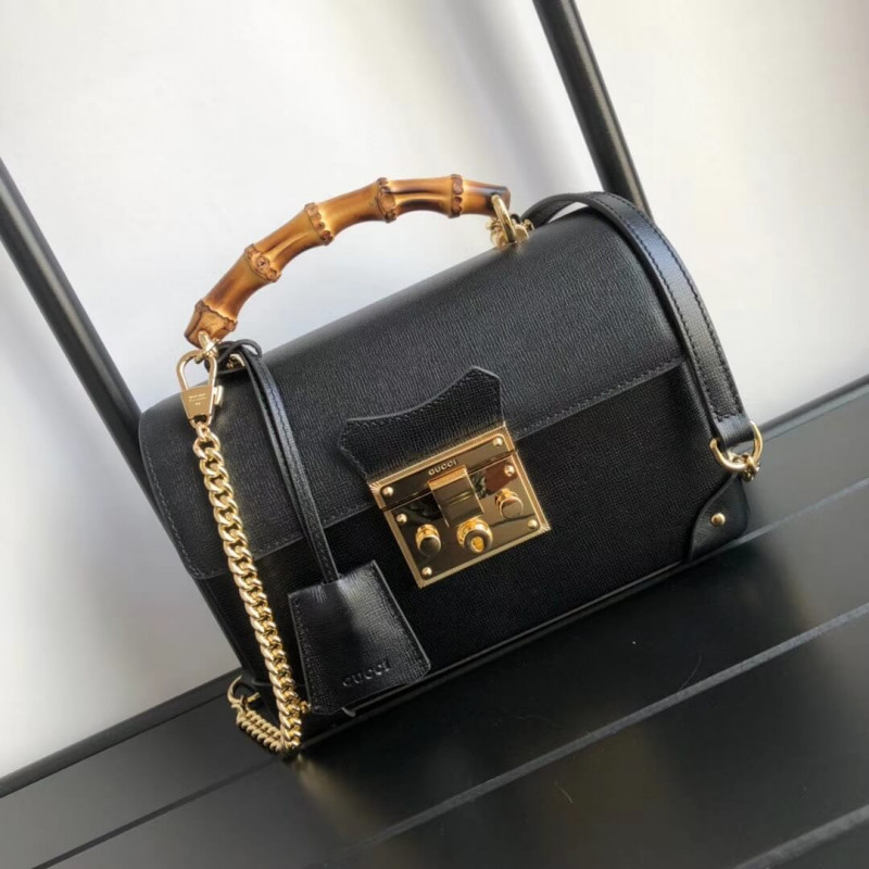 Replica Gucci Padlock Small Bamboo Shoulder Bag 603221