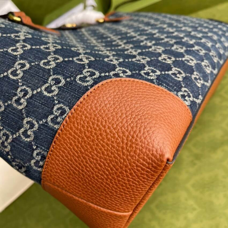 Replica Gucci Denim Ophidia Gg Medium Tote 631685