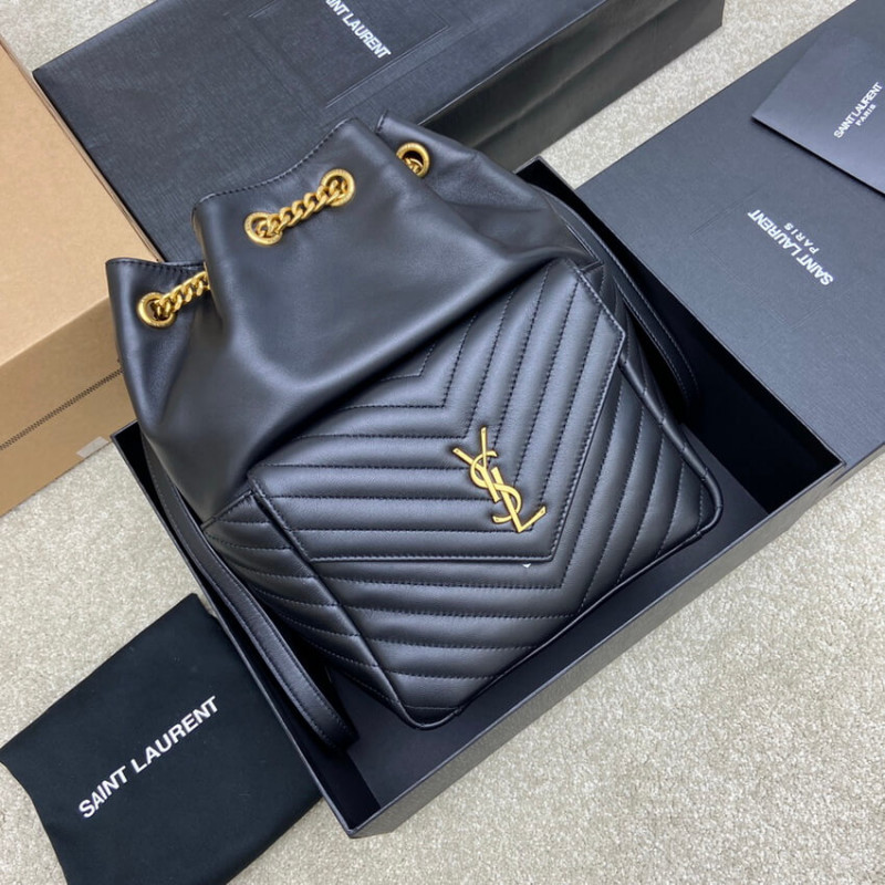 Replica Ysl Saint Laurent Joe Backpack 672609 In Black Lambskin