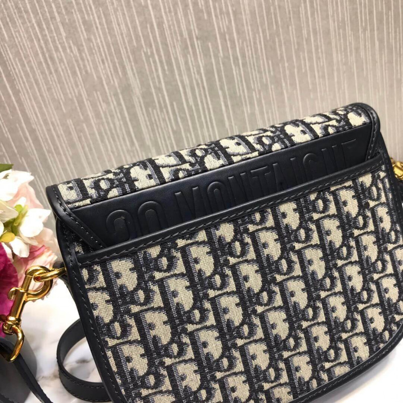 Replica Christian Dior Medium Dior Bobby Bag In Oblique Jacquard M9319