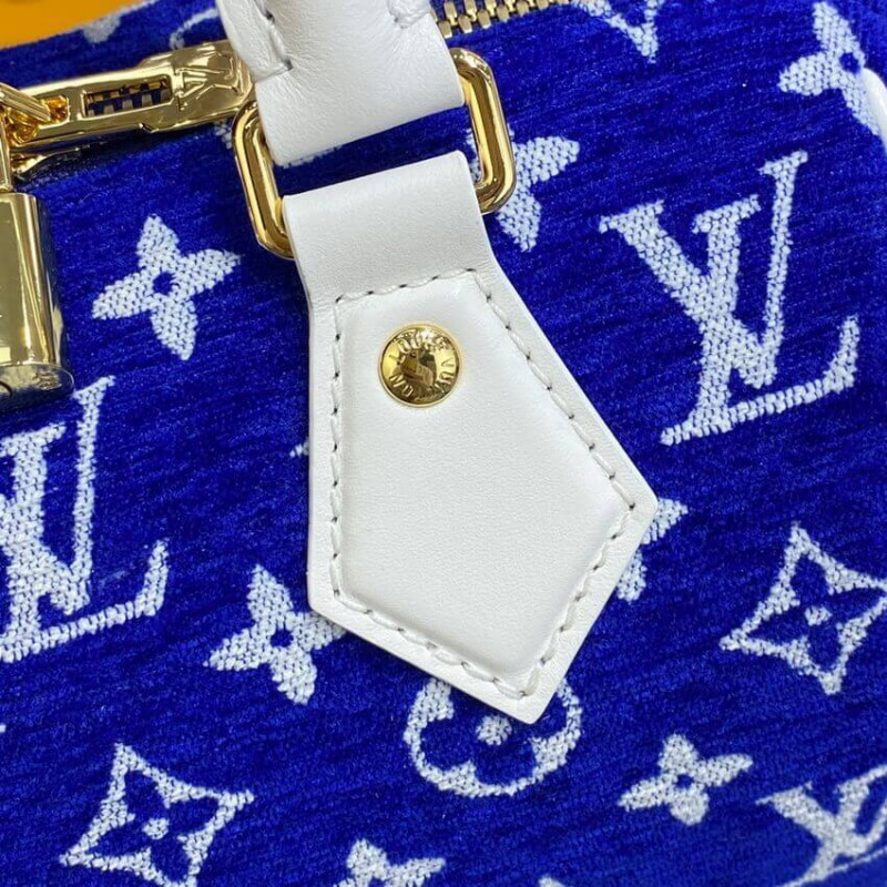 Replica Louis Vuitton Monogram Jacquard Velvet Speedy Bandouliere 20 M20751