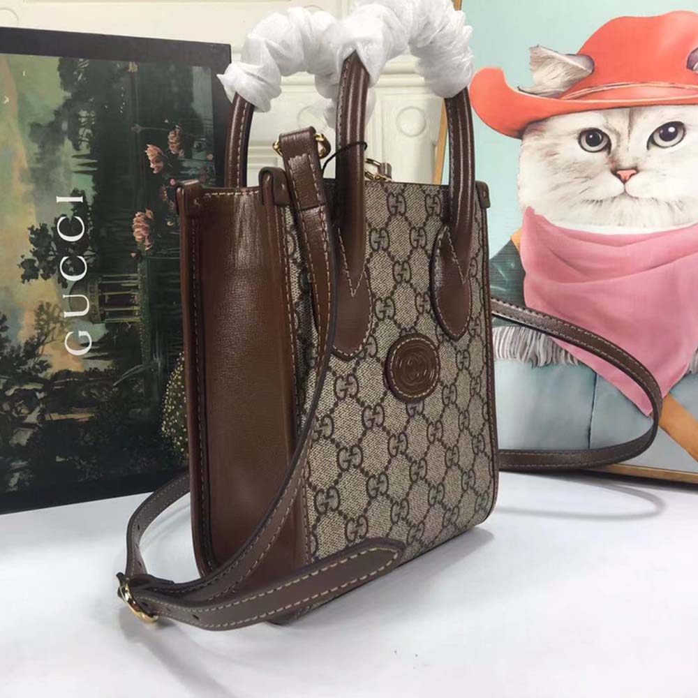 Replica Gucci Mini Tote Bag With Interlocking G 671623