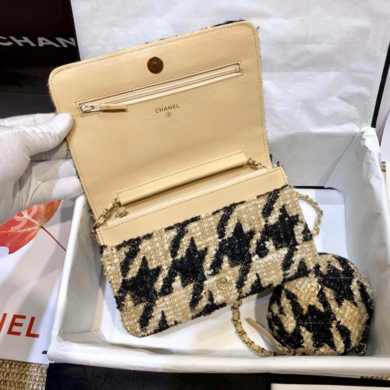 Replica Chanel 19 Tweed Woc With Coin Purse Ap0985
