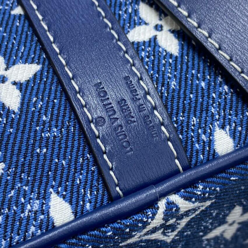 Replica Louis Vuitton Monogram Jacquard Denim Speedy Bandouliere 25 M59609