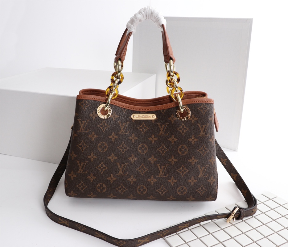 Replica Louis Vuitton Classic Monogram Handle Bag With Strap