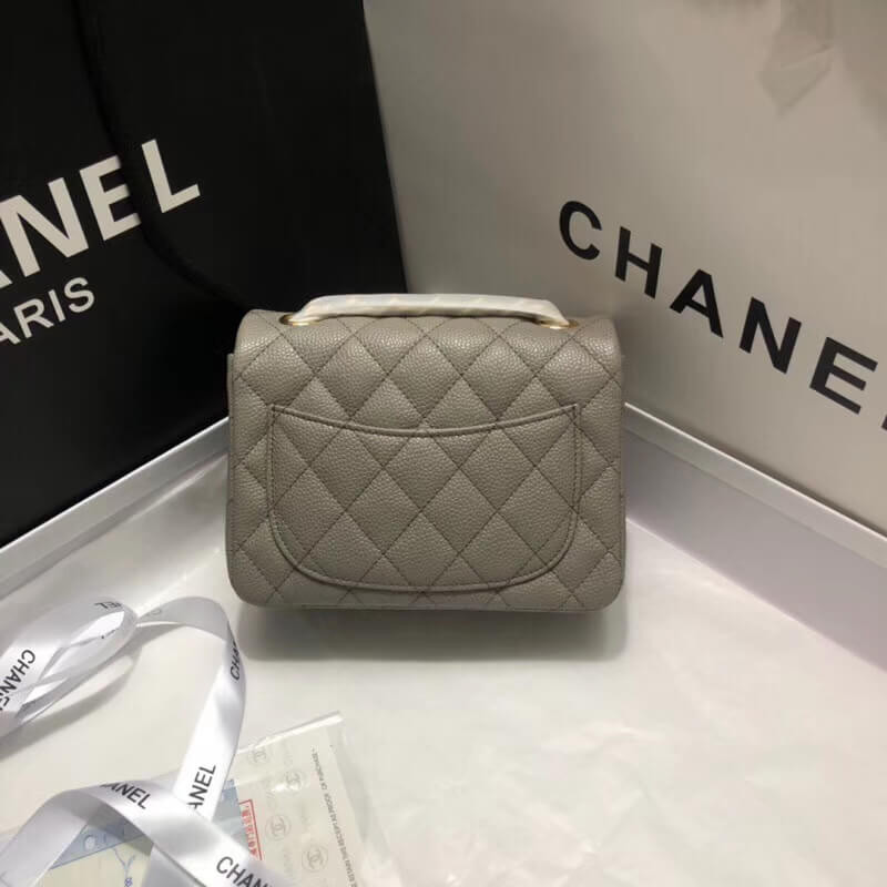 Replica Chanel Caviar Leathe 17Cm Classic Flap Bag 1115