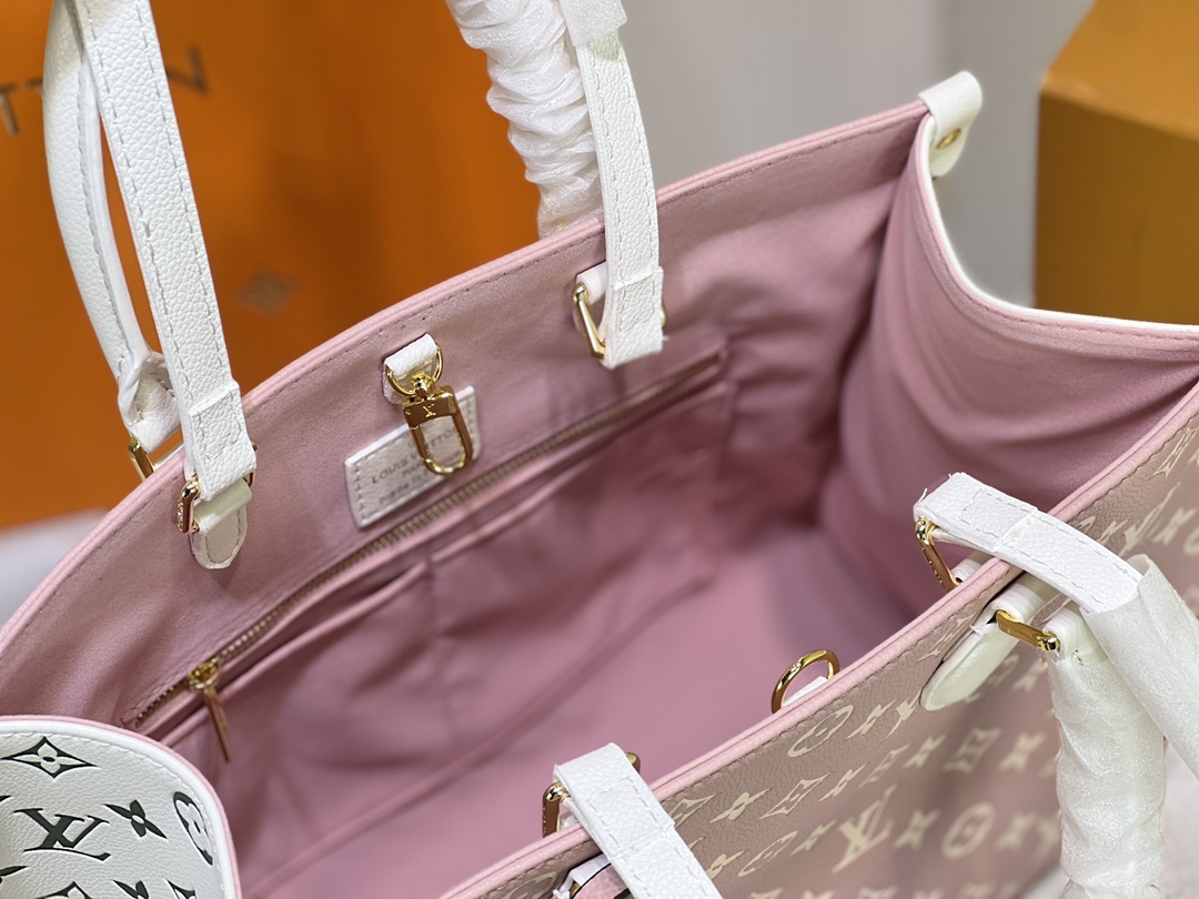 Replica Louis Vuitton Monogram A4 Leather Onthego Totes