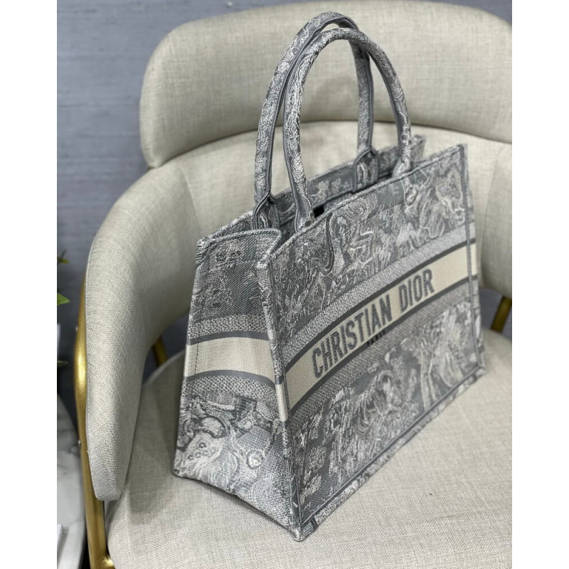 Replica Christian Dior Small Book Tote Toile De Jouy Bag M1296