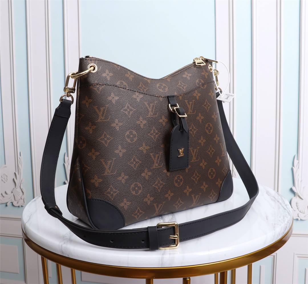 Replica Louis Vuitton Aaa-Odeon Mm M45352 Black/Natural
