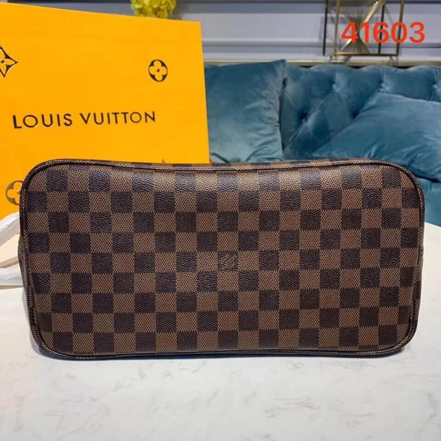 Replica Louis Vuitton Damier Ebene Canvas Neverfull Mm N41603 Pink