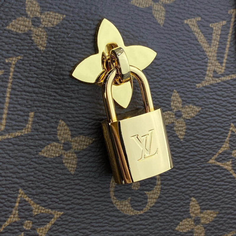 Replica Louis Vuitton Monogram Canvas Flower Tote M43550 Black