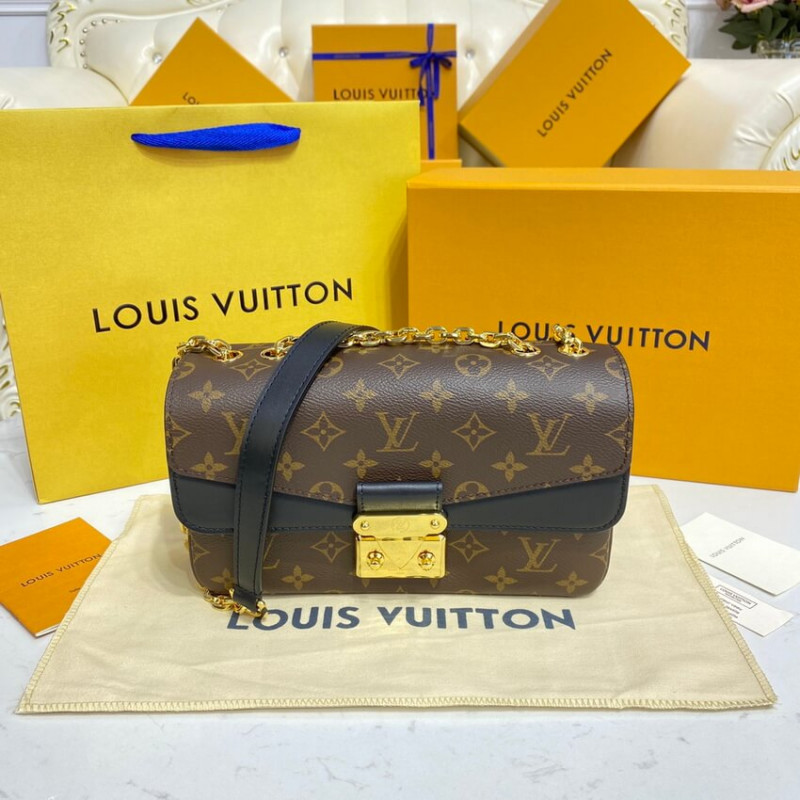 Replica Louis Vuitton Monogram Leather Marceau Should Bag M46126 M46127