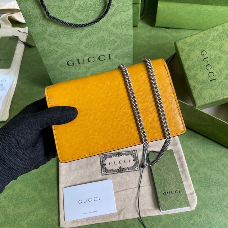 Replica Gucci Dionysus Super Mini Bag 476432 Orange White Leather
