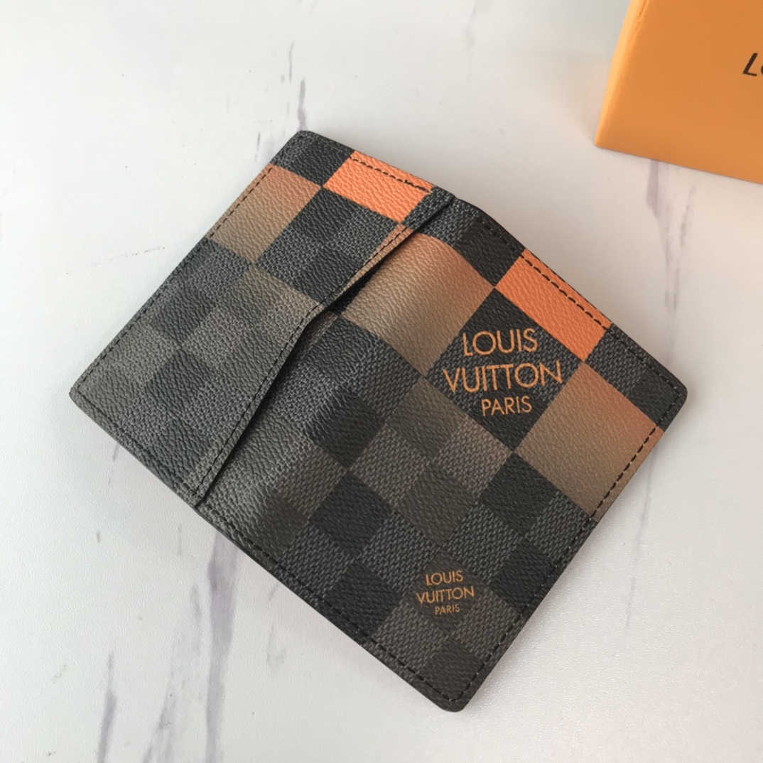 Replica Louis Vuitton Pocket Organizer N40411 White/Blue/Orange