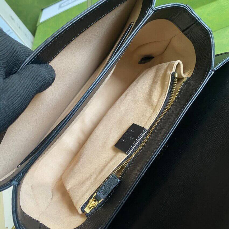 Replica Gucci Horsebit 1955 Small Bag 602204 In White/Sand Leather