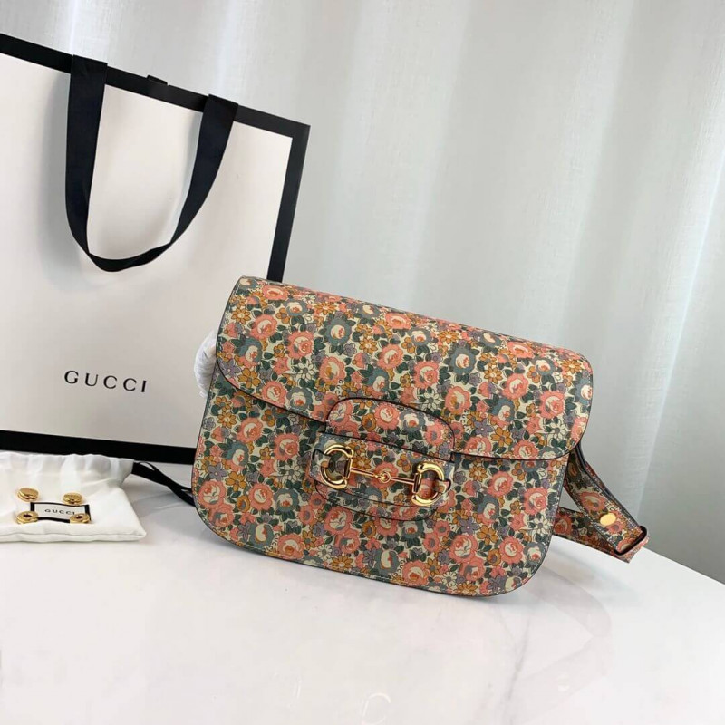 Replica Gucci Horsebit 1955 Liberty London Bag 602204
