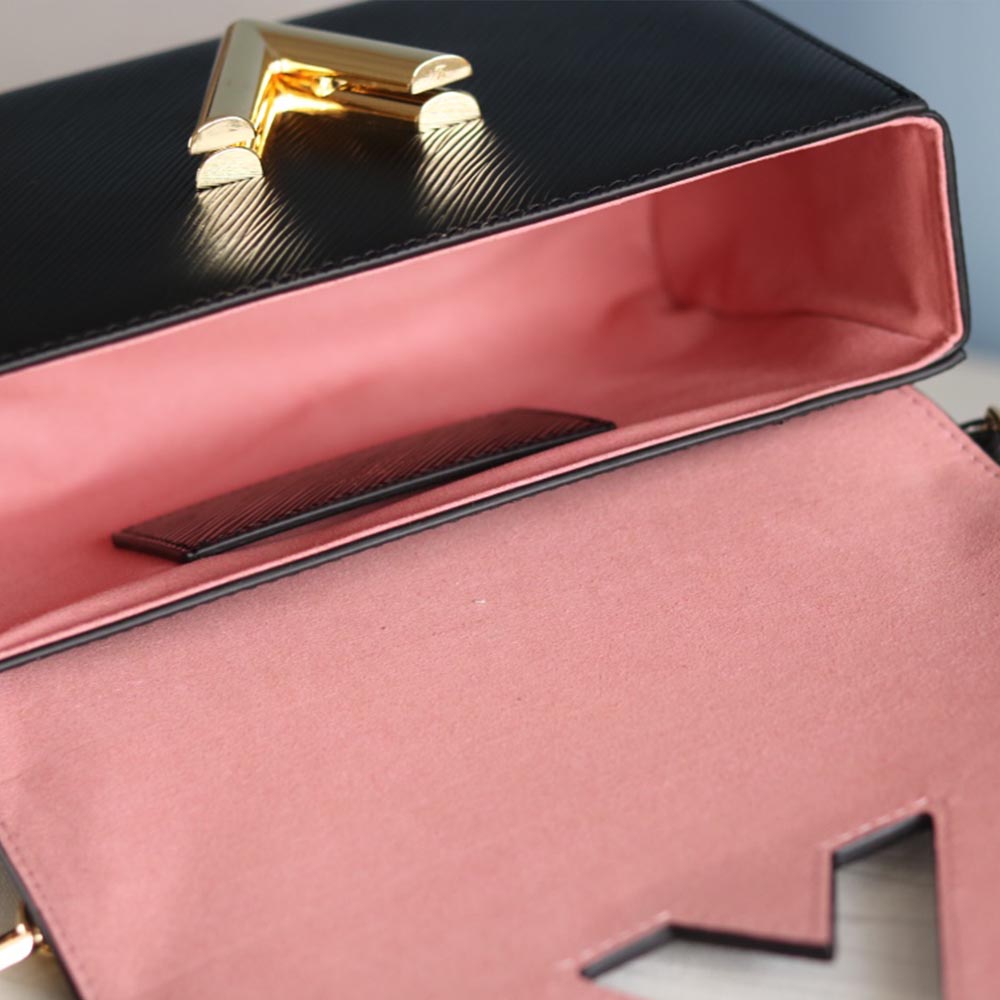 Replica Louis Vuitton Twist Mm M57050 Beige/Black/Pink