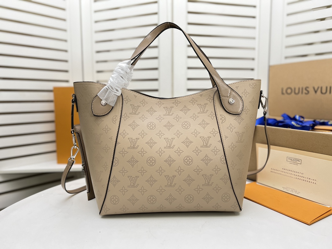 Replica Louis Vuitton Hina Mm- Black/Beige/Pink/White