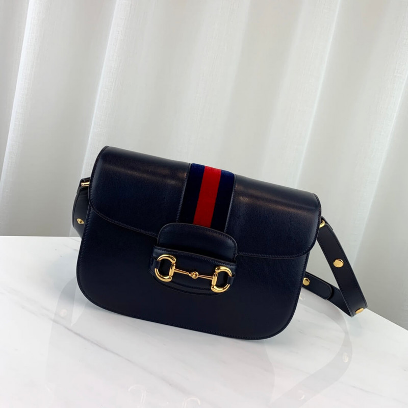 Replica Gucci 1955 Horsebit Shoulder Bag 602204 Blue