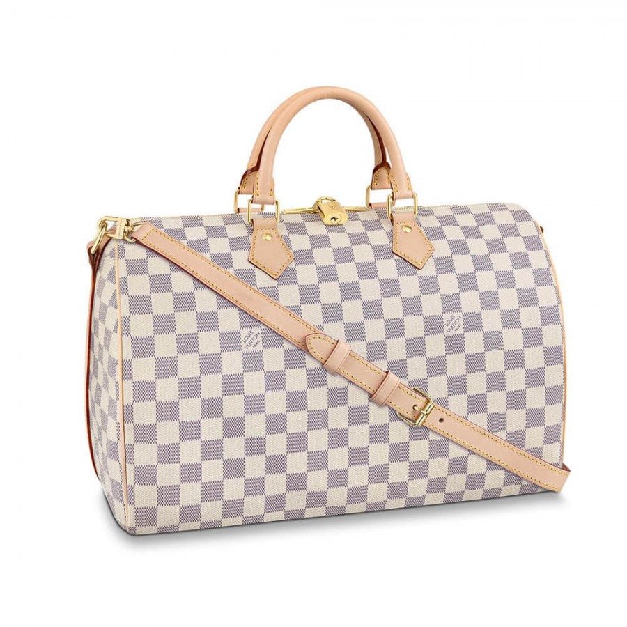 Replica Louis Vuitton Damier Azur Canvas Speedy Bandouliere 35 N41372
