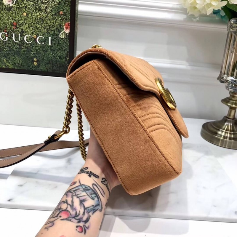 Replica Gucci Gg Marmont Medium Velvet Shoulder Bag 443496