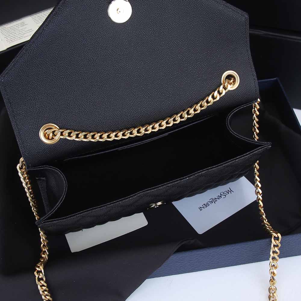 Replica Ysl Envelope Small Bag Embossed Leather 1754