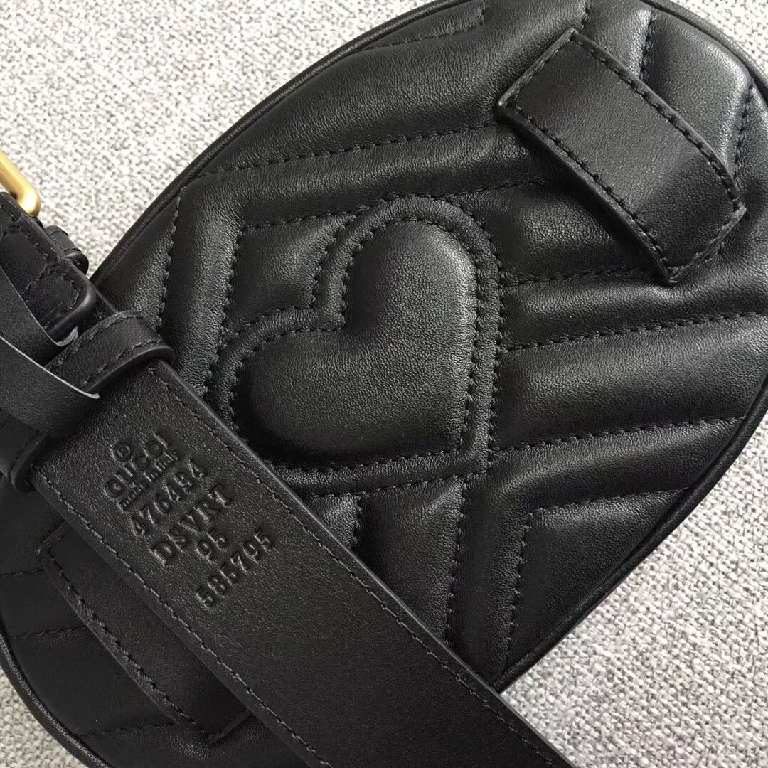 Replica Gucci Marmont Matelasse Leather Belt Bag